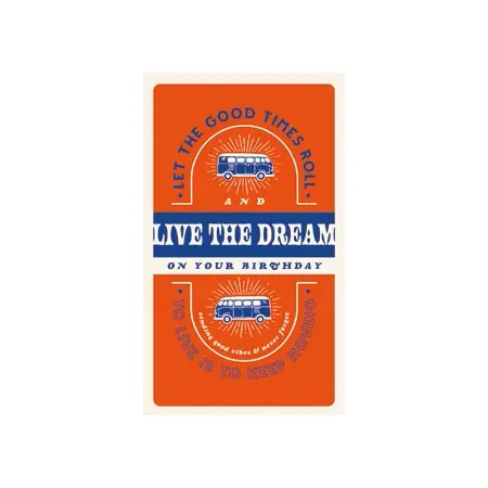 英國ART FILE 生日卡/ California Dreaming/ Live The Dream