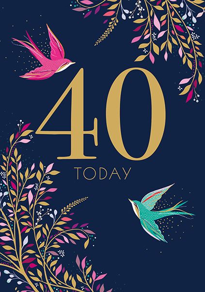 英國ART FILE 生日卡/ Sara Miller Age/ 40