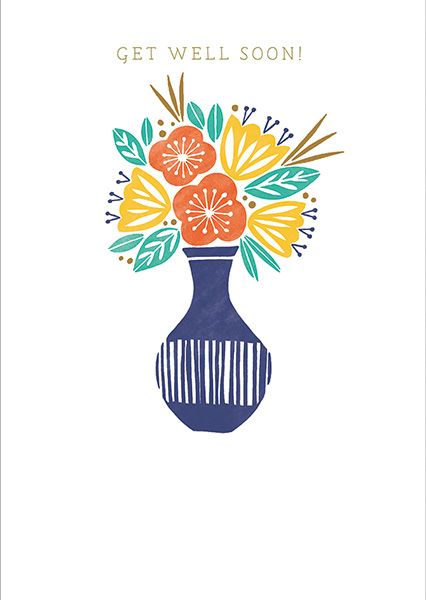 英國ART FILE 慰問卡/ Vase