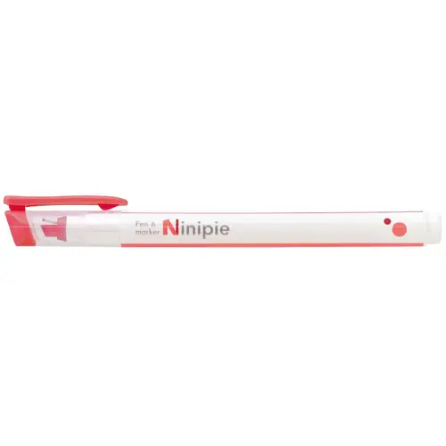 日本 sun-star Ninipie 雙頭雙色記號筆/ 紅 X 深紅