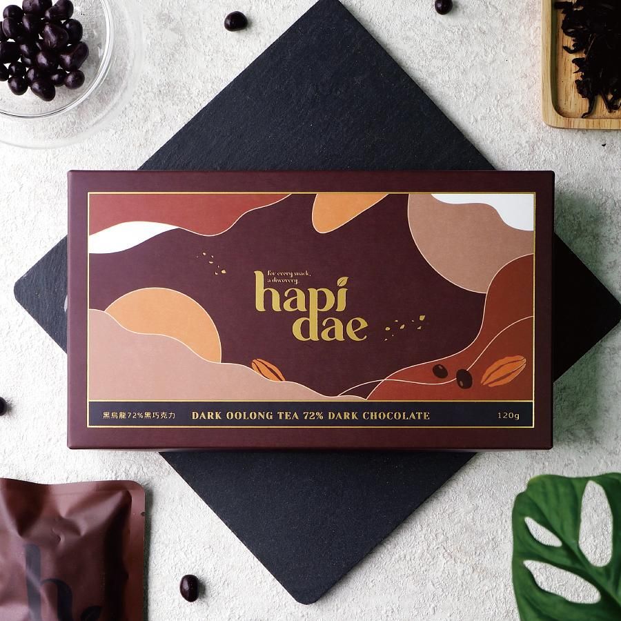 hapidae黑烏龍72%黑巧克力