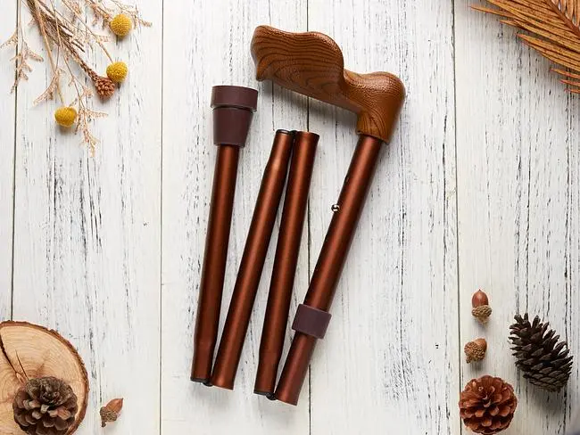 Merry Sticks悅杖人體工學折疊手杖/ 紳士棕/ 左手用