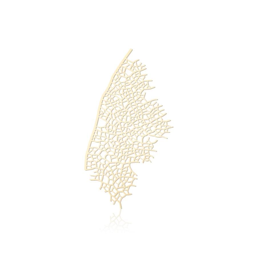 moorigin / 葉脈胸針 M / 金