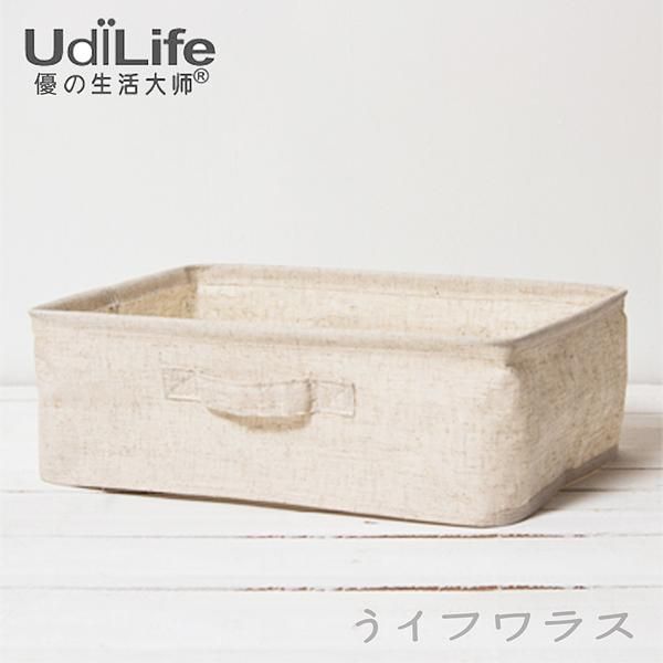 森/棉麻收納盒/中-3入組