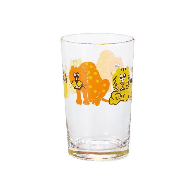 日本 ADERIA 昭和復古系列玻璃杯/ M/ 老虎