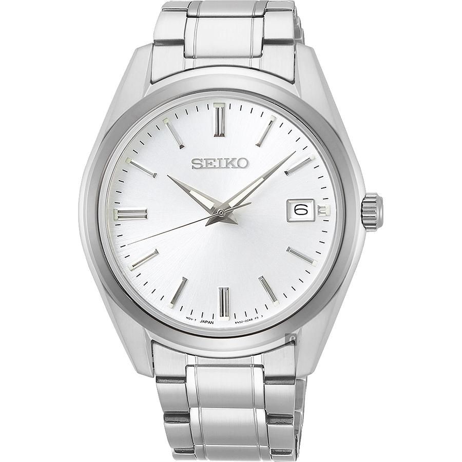 SEIKO 精工 CS 時尚石英手錶(SUR307P1/6N52-00A0S)-銀/39mm
