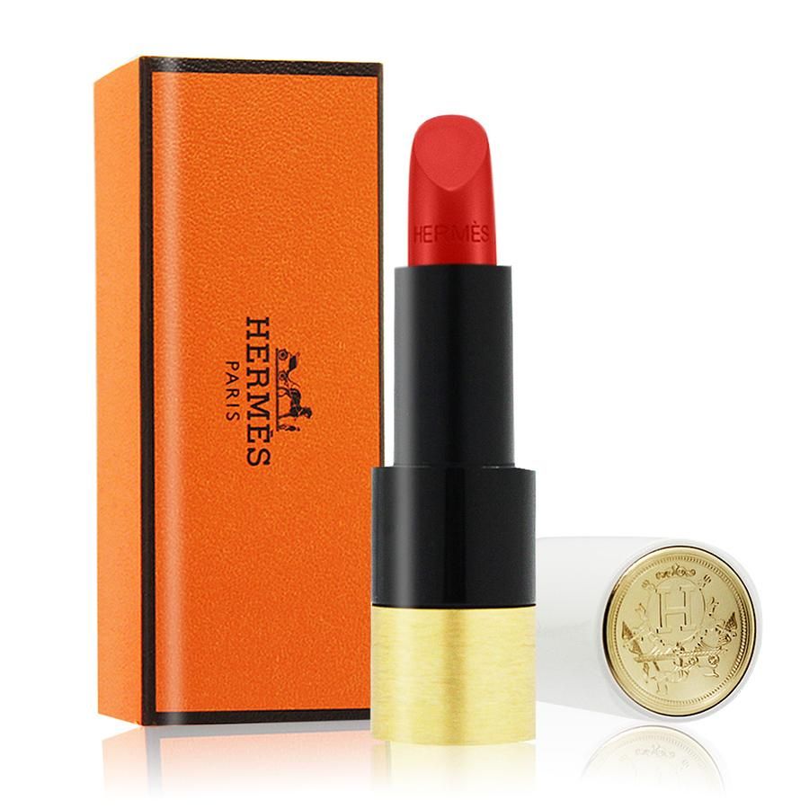 HERMES 愛馬仕 Rouge Hermes 緞光唇膏＃64 ROUGE CASAQUE(3.5g)-國際航空版