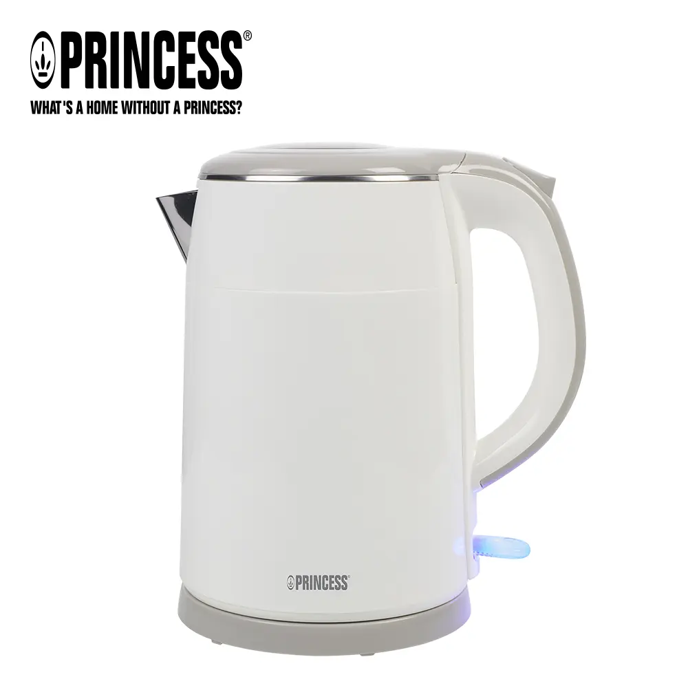 【PRINCESS荷蘭公主】1.5L雙層防燙快煮壺(白)236070