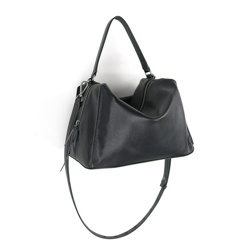 Darker Than Black Bags/Valley Cube Shoulder Bag 方型軟包/黑色