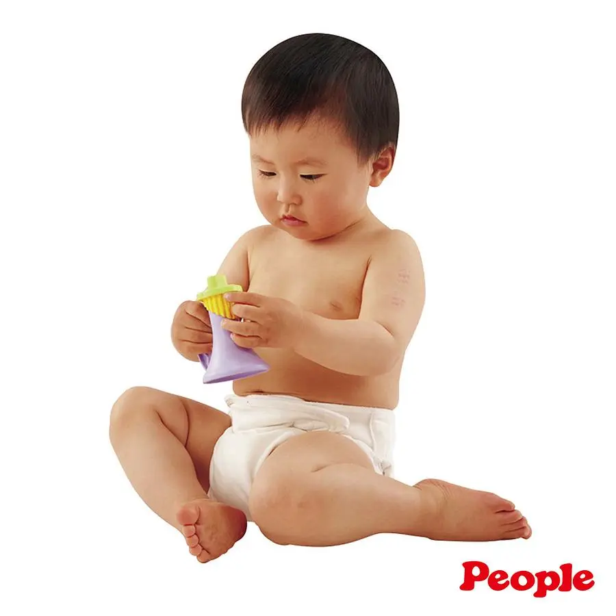 People新彩色米的喇叭咬舔玩具