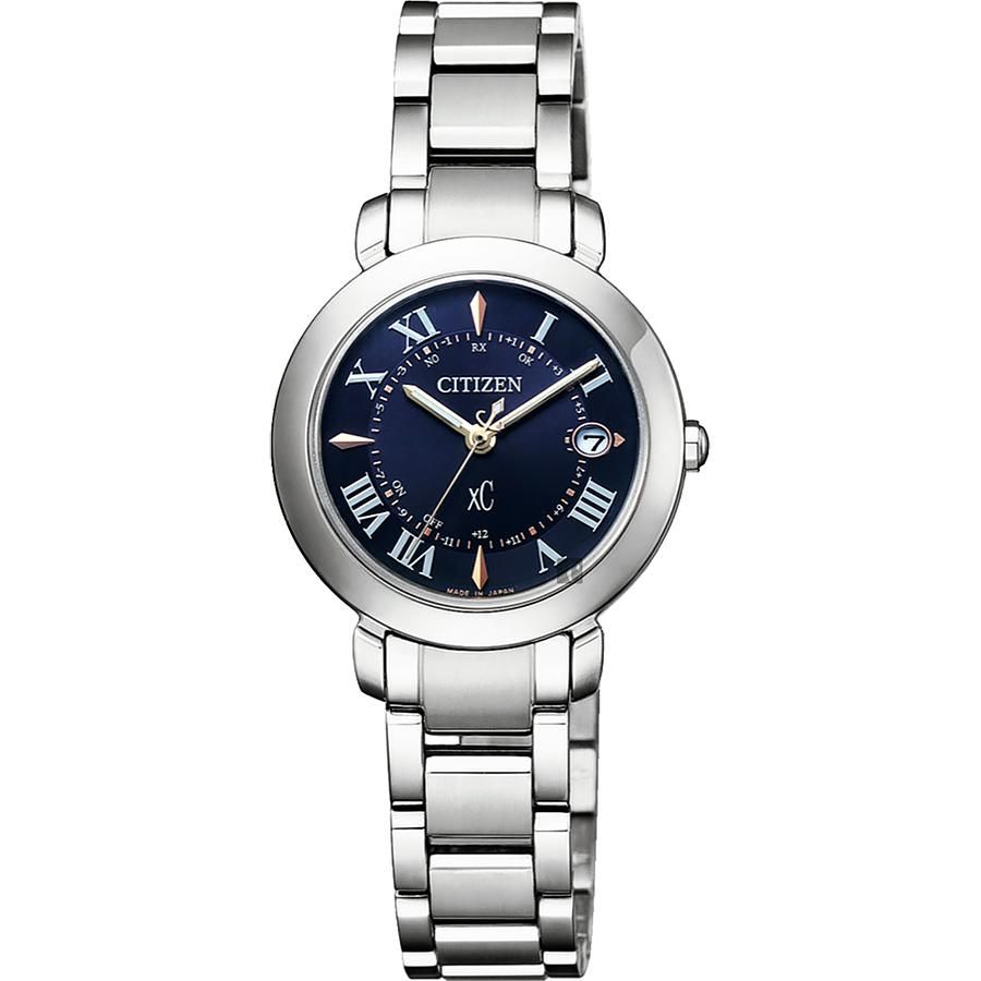 CITIZEN 星辰 XC 限量 鈦 光動能電波女錶(ES9440-51L)