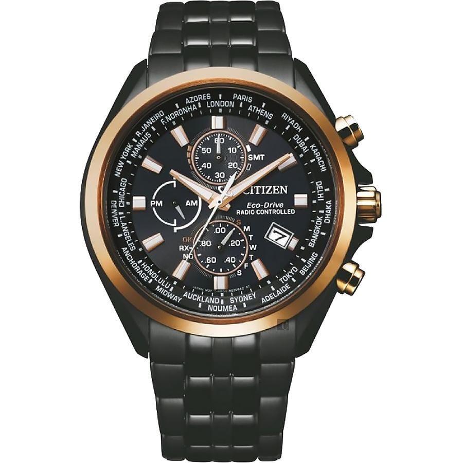 CITIZEN 星辰 廣告款 光動能萬年曆電波手錶(AT8206-81L)