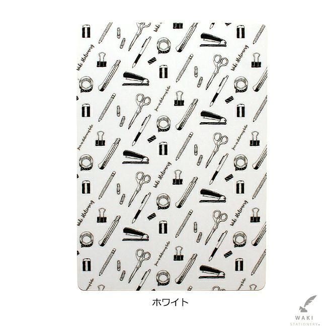 WAKI墊板/ A5/ 文具花樣/ 白色