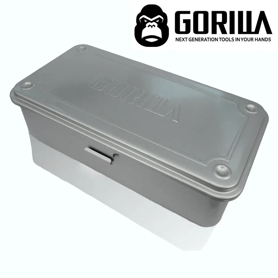  MADE IN JAPAN✦【GORILLA 紳士質人手工具】銀灰色鋼製工具箱