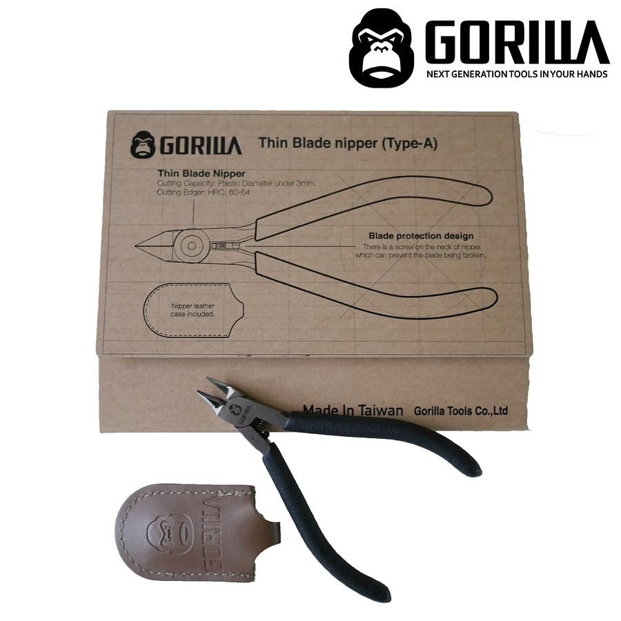 【GORILLA 紳士質人手工具】超薄雙刃模型鉗(Type-A)台灣製造精品