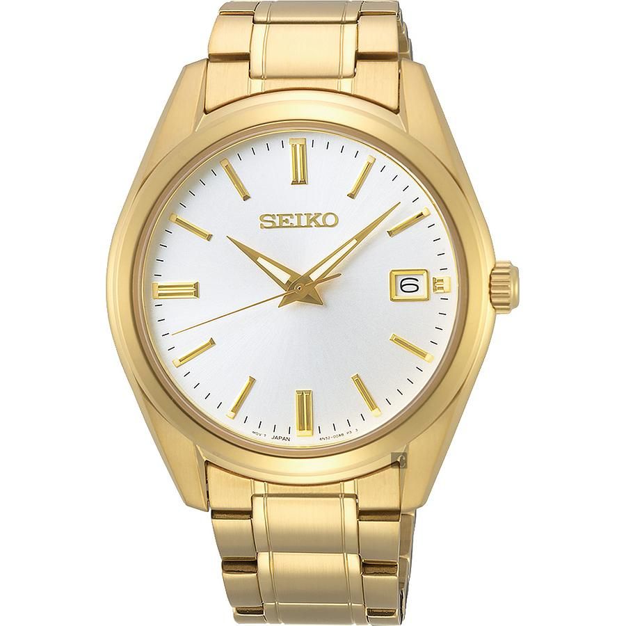 SEIKO精工 CS 時尚石英手錶(SUR314P1/6N52-00A0K)-金/39mm