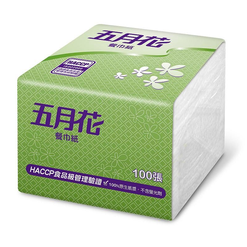 五月花 9吋餐巾紙100張x48包