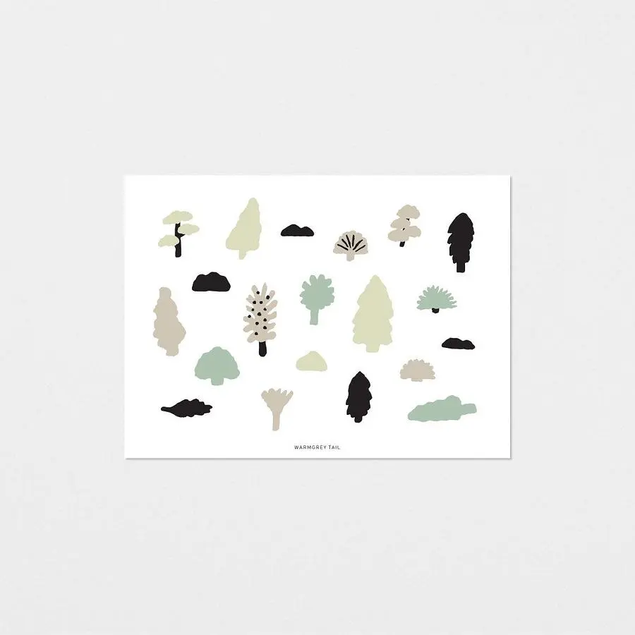 WARMGREY TAIL 明信片/ 森林