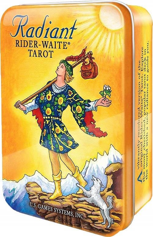 Radiant Rider-Waite Tarot Deck in a Tin