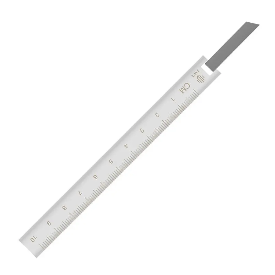 IWI Ruler & Bookmark 迷你皮繩書籤尺/ 灰