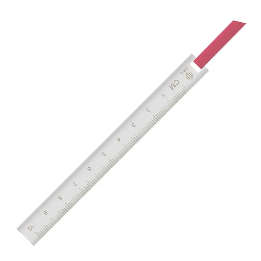 IWI Ruler & Bookmark 迷你皮繩書籤尺/ 粉