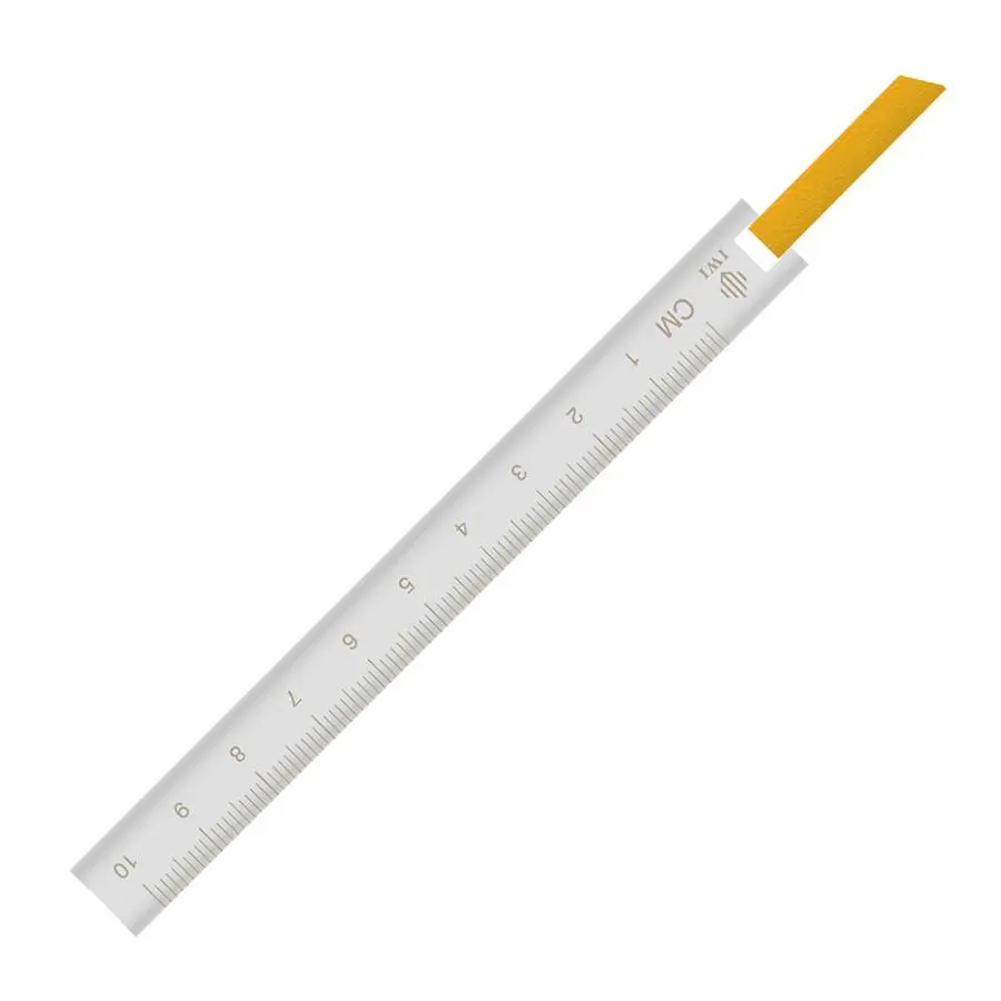 IWI Ruler & Bookmark 迷你皮繩書籤尺/ 鵝黃