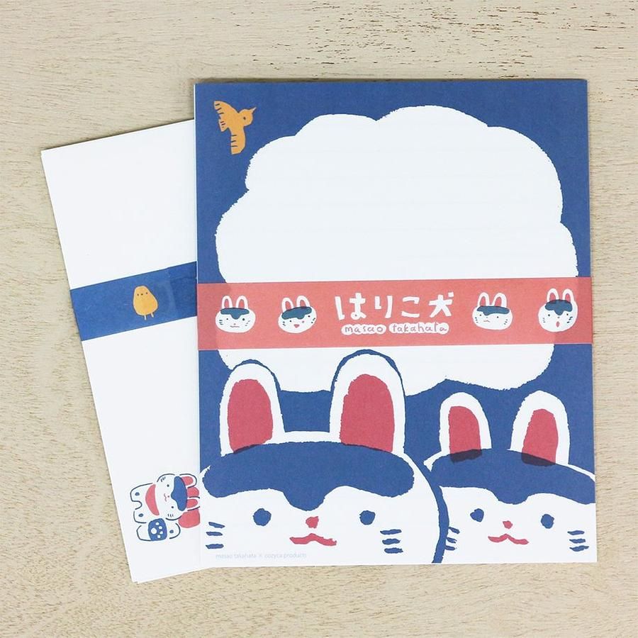 日本cozyca products 信封信紙組/ 高旗將雄/ 紙雕狗