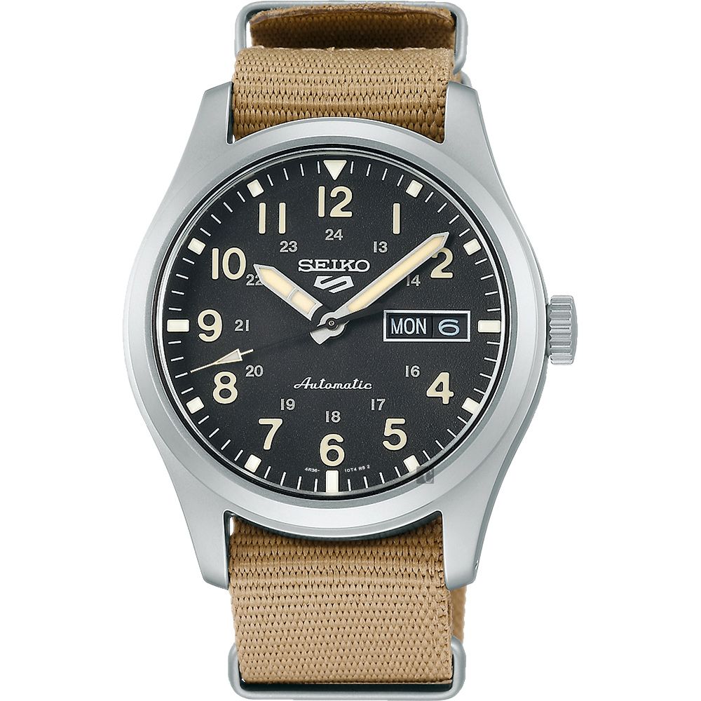 SEIKO 精工 5 Sports 廣告款 帆布帶機械錶(SRPG35K1/4R36-10A0U)-39.4mm