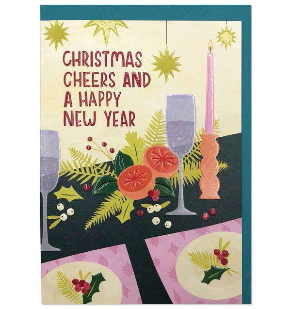 英國RASPBERRY BLOSSOM 聖誕卡/ Reflections/ Christmas Cheers and a Happy New Year