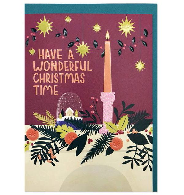 英國RASPBERRY BLOSSOM 聖誕卡/ Reflections/ Have a Wonderful Christmas Time