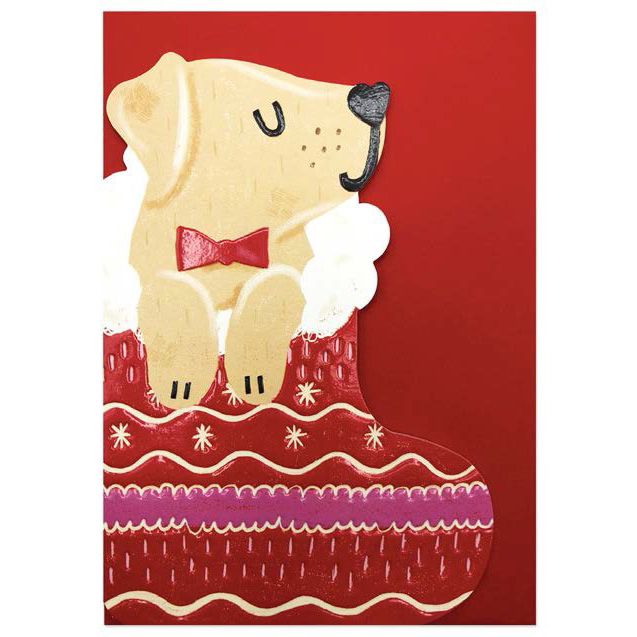 英國RASPBERRY BLOSSOM 聖誕卡/ Pawsome/ Labrador