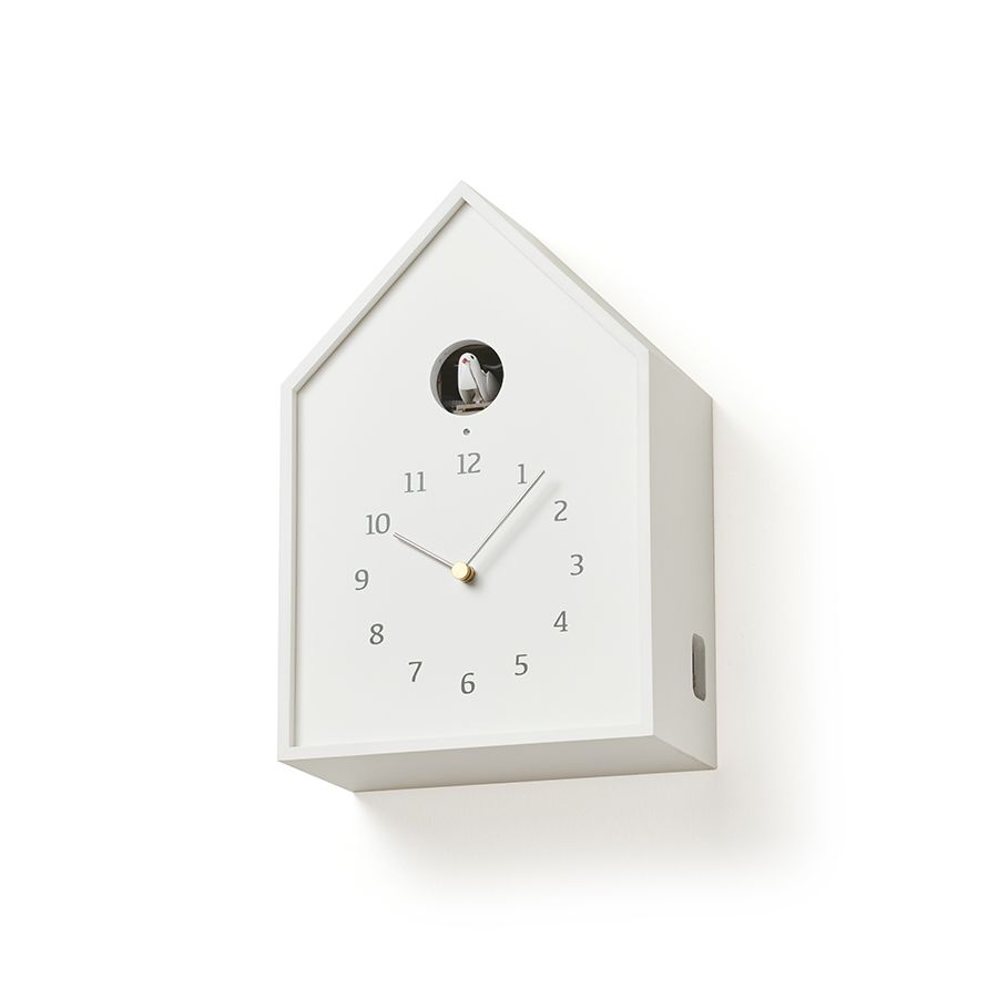 Lemnos Birdhouse布穀鳥報時鐘/ 白