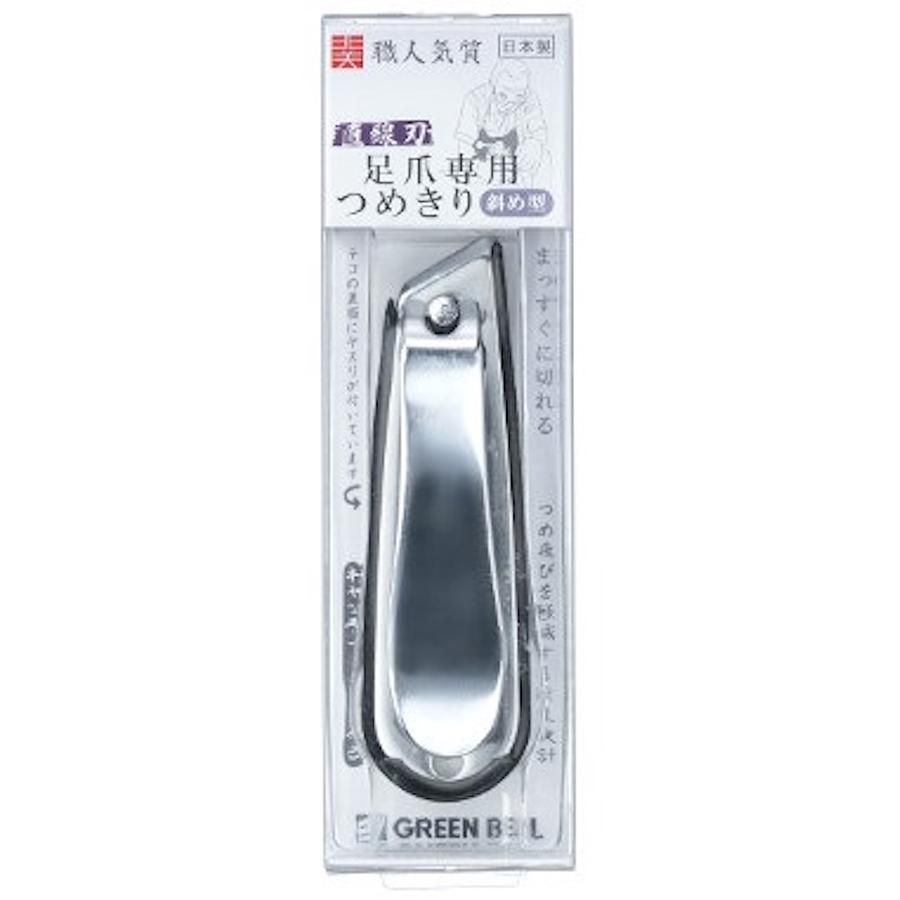 日本綠鐘NC鍛造不銹鋼足爪用安全指甲剪(斜平口刃.L.NC-131)
