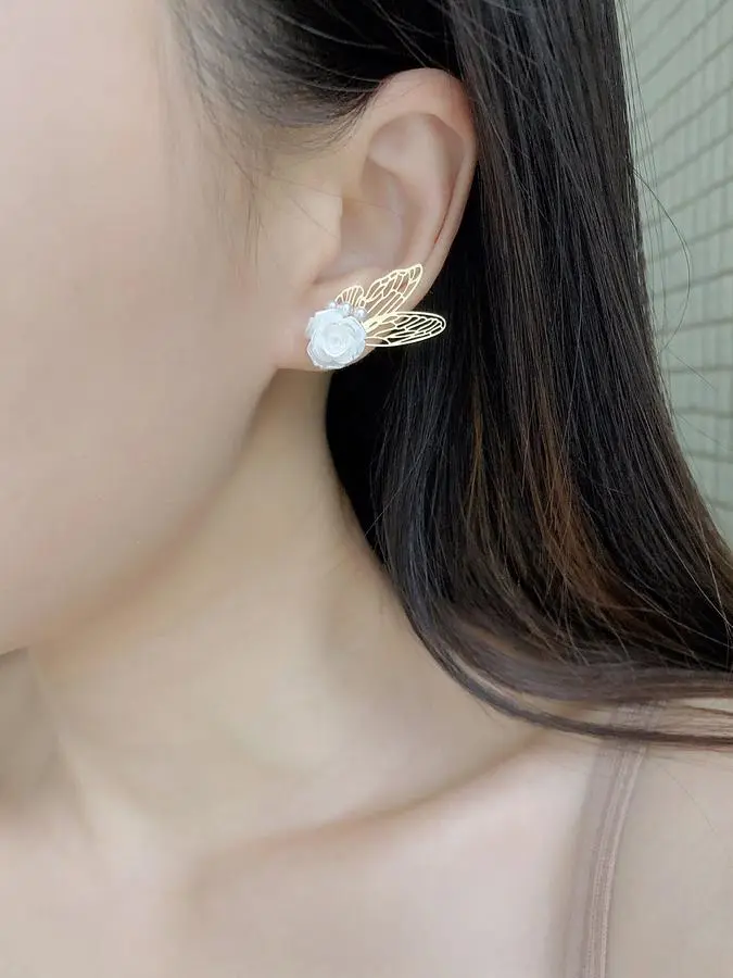 Eight.G 花光影 貼耳式耳環