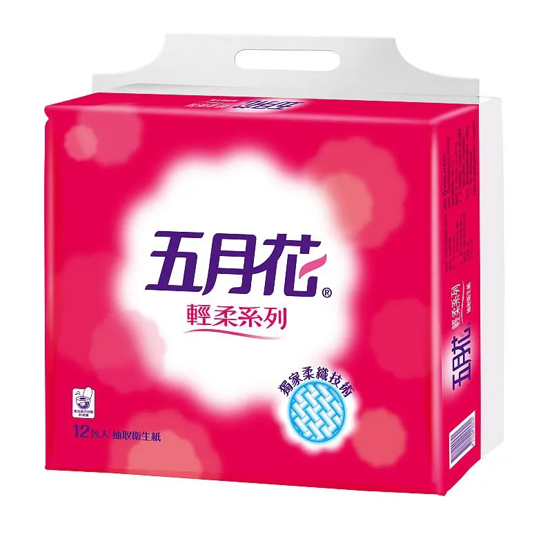五月花 輕柔抽取式衛生紙110抽x12包x6袋