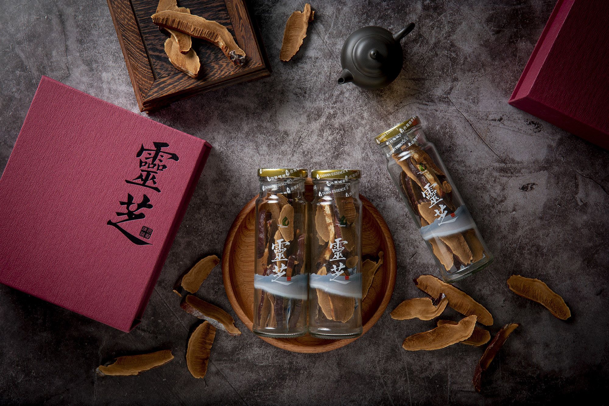 台灣精華 靈芝3罐裝禮盒