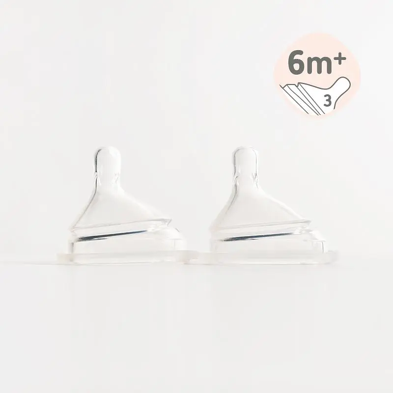 hegen防脹氣真實擬乳智慧奶嘴/ 快速/ 兩入組