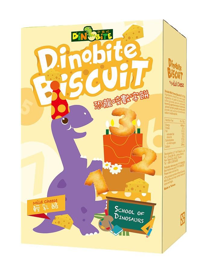 DiNOBiTE恐龍咬輕乳酪數字餅