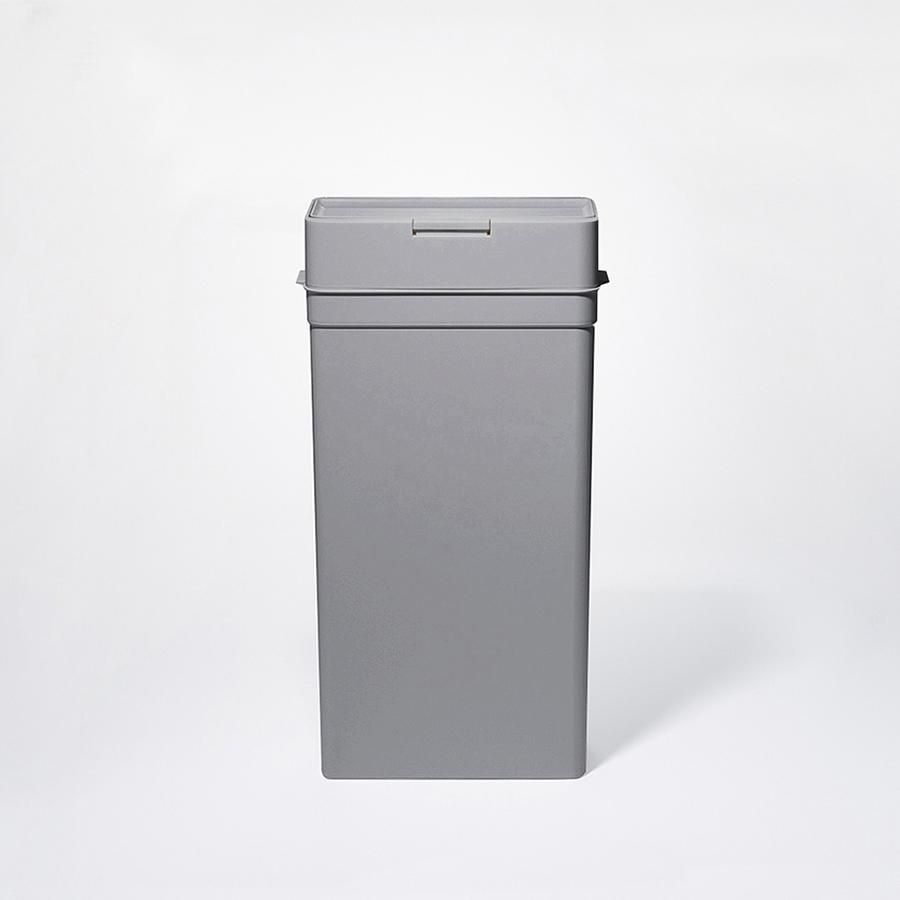 日本like-it 日製落地型按壓式密封防臭垃圾桶-25L-灰