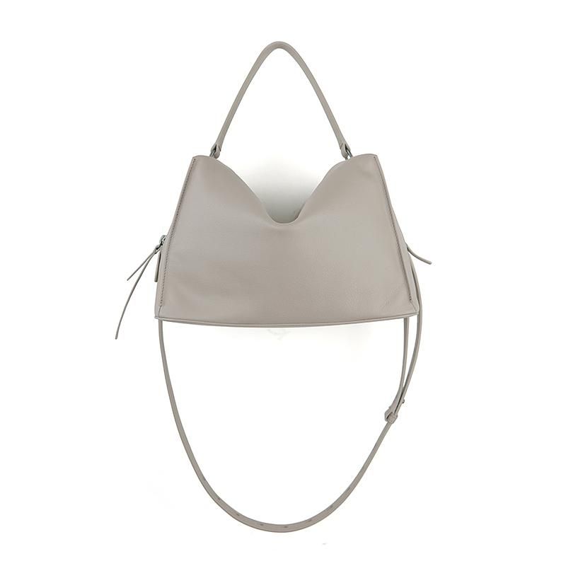 Darker Than Black Bags/Valley Cube Shoulder Bag 方型軟包/雲灰色
