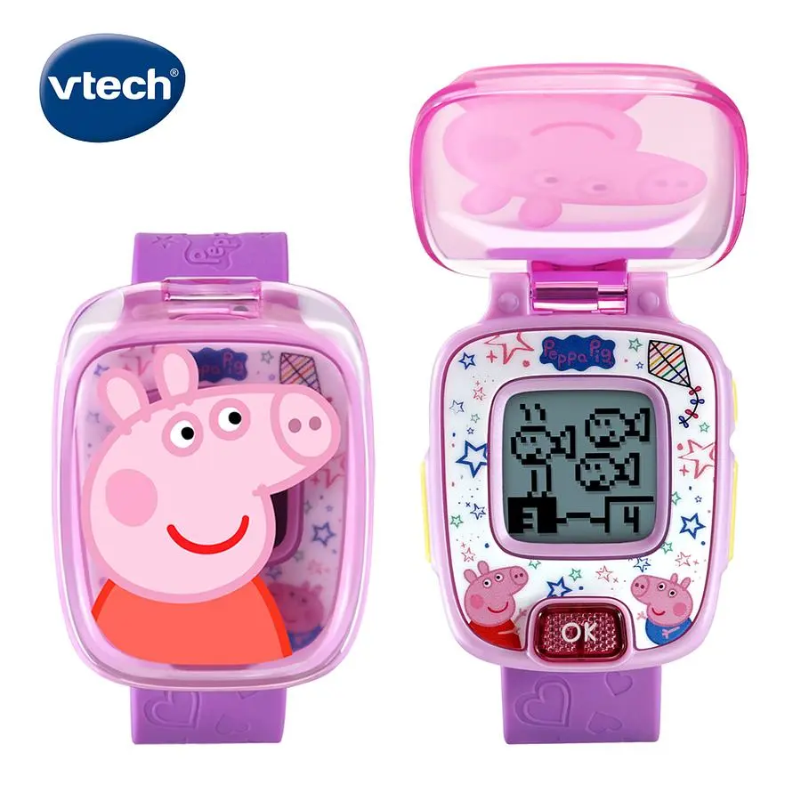 vtech粉紅豬小妹多功能遊戲學習手錶/ 粉