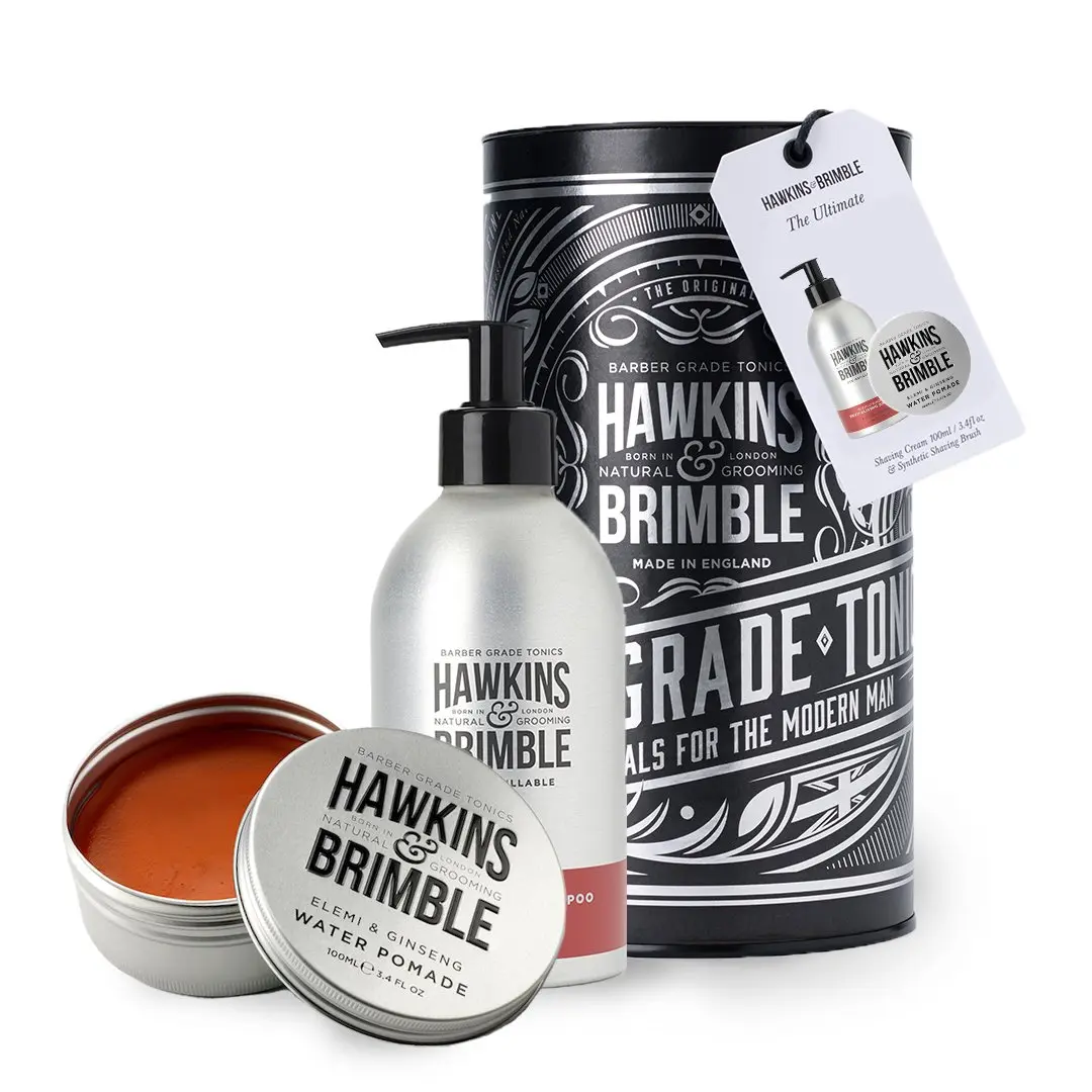 HAWKINS & BRIMBLE潔淨造型髮油禮盒組