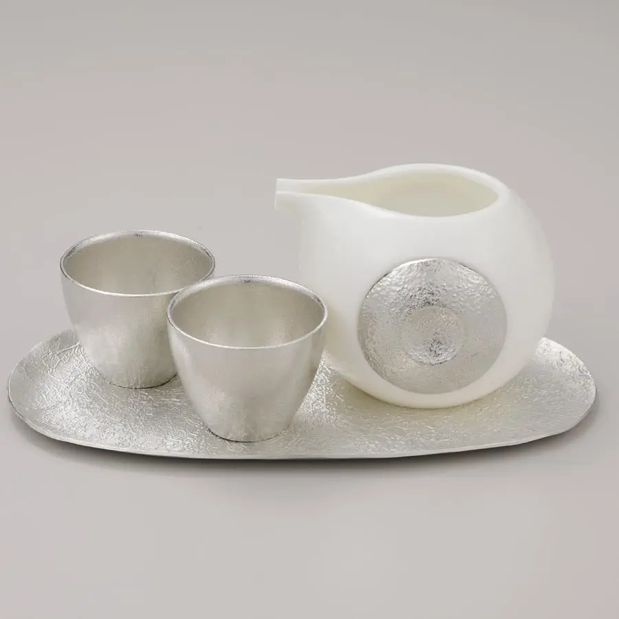 能作 NOUSAKU 小團緣酒器組 - 1片口盅 + 2清酒杯入