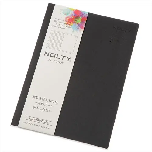 日本NOLTY notebook 功能性筆記本/ A5/ 黑