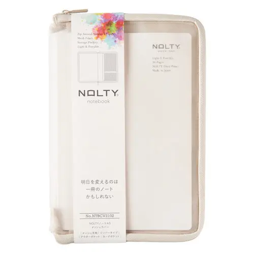 日本NOLTY notebook 書套/ A5/ 網眼/ 米白