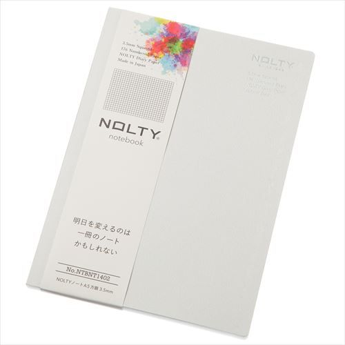 日本NOLTY notebook 方眼3.5mm筆記本/ A5/ 灰