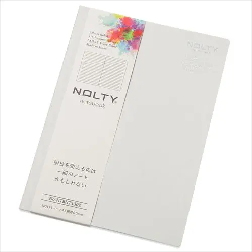 日本NOLTY notebook 橫線6mm筆記本/ A5/ 灰