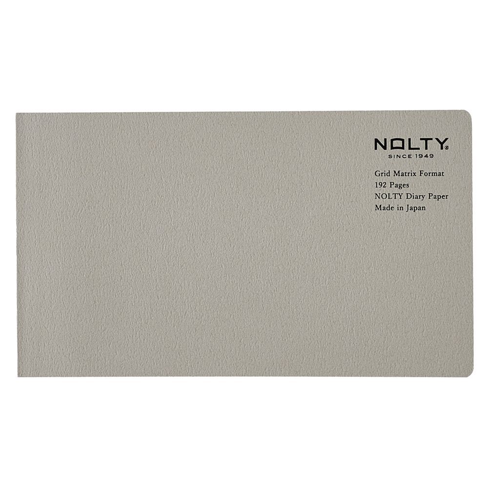 日本NOLTY notebook 方眼矩陣筆記本/ 橫型/ 灰褐
