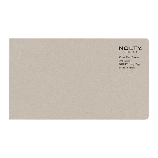 日本NOLTY notebook 十字線筆記本/ 橫型/ 灰褐