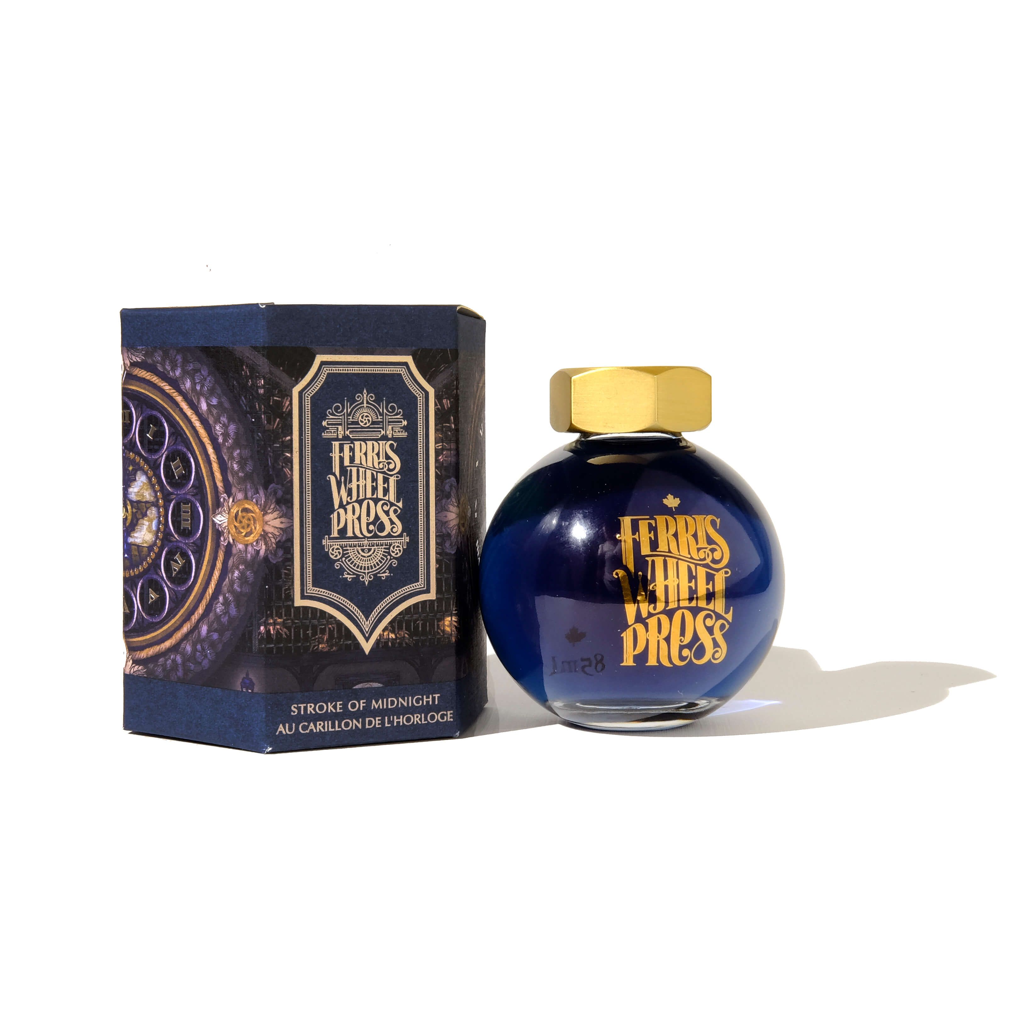 FERRIS WHEEL PRESS閃粉鋼筆墨水/ 午夜夢迴Stroke of Midnight/ 85ml
